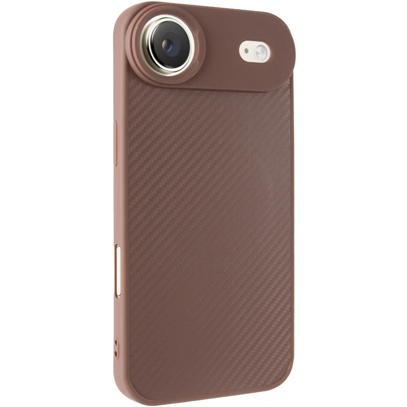 TPU чохол Carbon Protective with Magsafe для Apple iPhone 17 Air (6.5") – Coffee. Фото 2 з 6