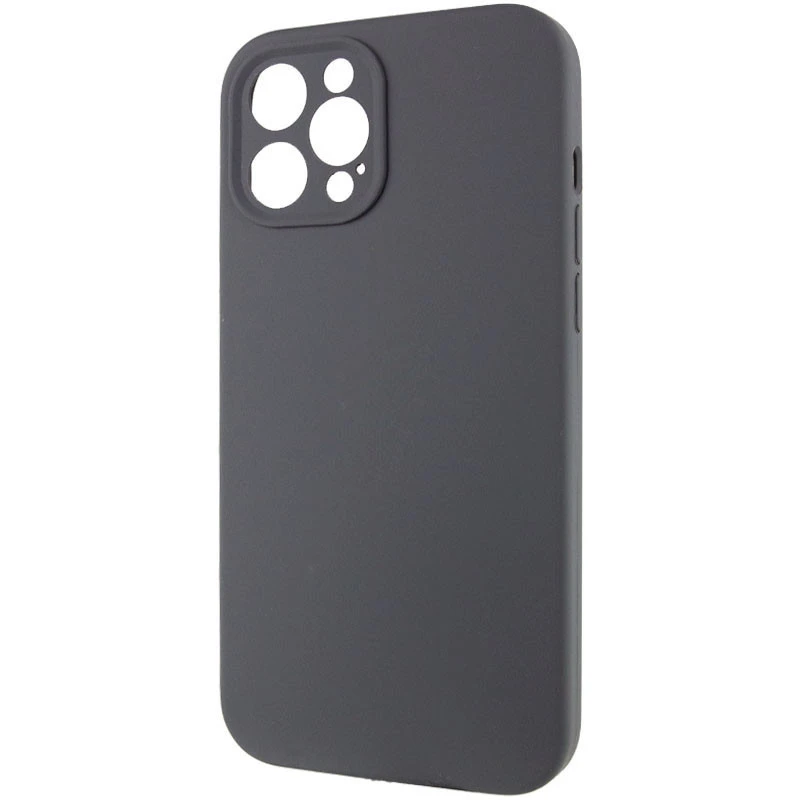 Чехол с защитой камеры Silicone Case для Apple iPhone 12 Pro (6.1") – Серый / Dark Gray. Фото 3 из 6