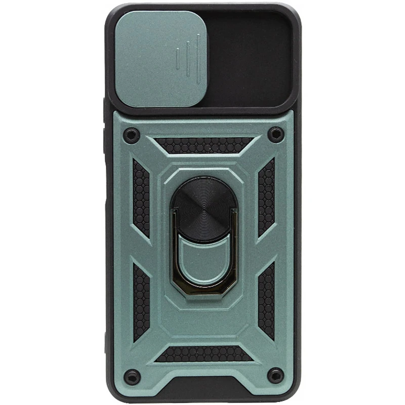 Удароміцний чохол Ummi Camshield Serge Ring (in box) для Xiaomi Mi 11 Lite – Зелений. Фото 2 з 2