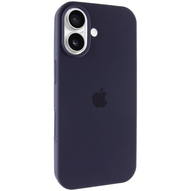 Чехол Silicone Case с закрытым низом для Apple iPhone 17 (6.3") – Темно-синий / Midnight blue. Фото 1 из 6