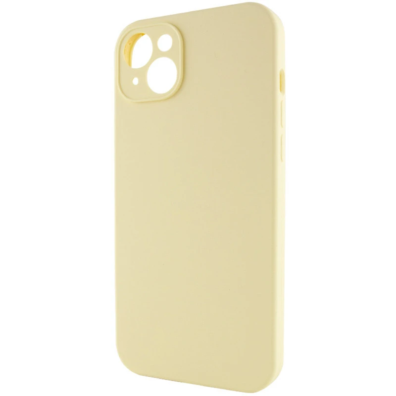 Чехол с защитой камеры Silicone Case для Apple iPhone 14 (6.1") – Желтый / Mellow Yellow. Фото 3 из 6
