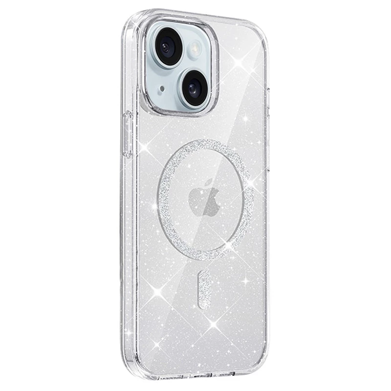 Чохол з блискітками та MagFit на Apple iPhone 14 (6.1") – Clear. Фото 2 з 2