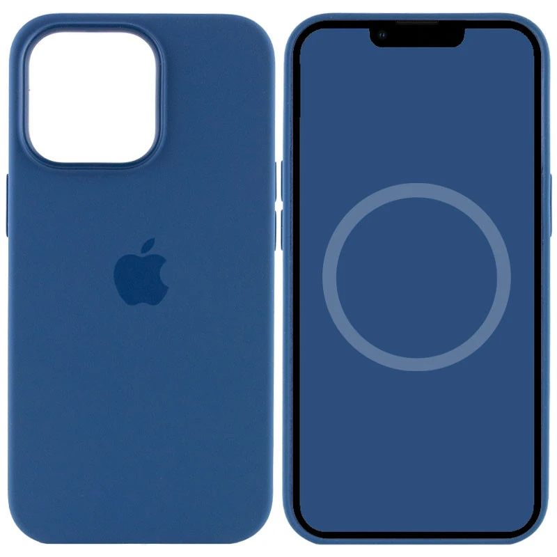 Чехол Silicone case (AAA) with Magsafe and Animation для Apple iPhone 13 Pro Max (6.7") – Синий / Blue Jay. Фото 1 из 6