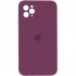 Чохол Silicone Case Square з захистом камери на Apple iPhone 11 Pro (5.8") – Бордовий / Maroon. Фото 1 з 3
