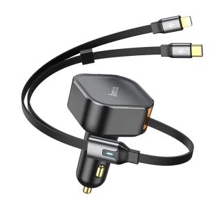 АЗП Hoco NZ13 Clever PD30W with telescopic cable Type-C to Lightning фото 1 АЗП Hoco NZ13 Clever PD30W with telescopic cable Type-C to Lightning фото 1 з 1