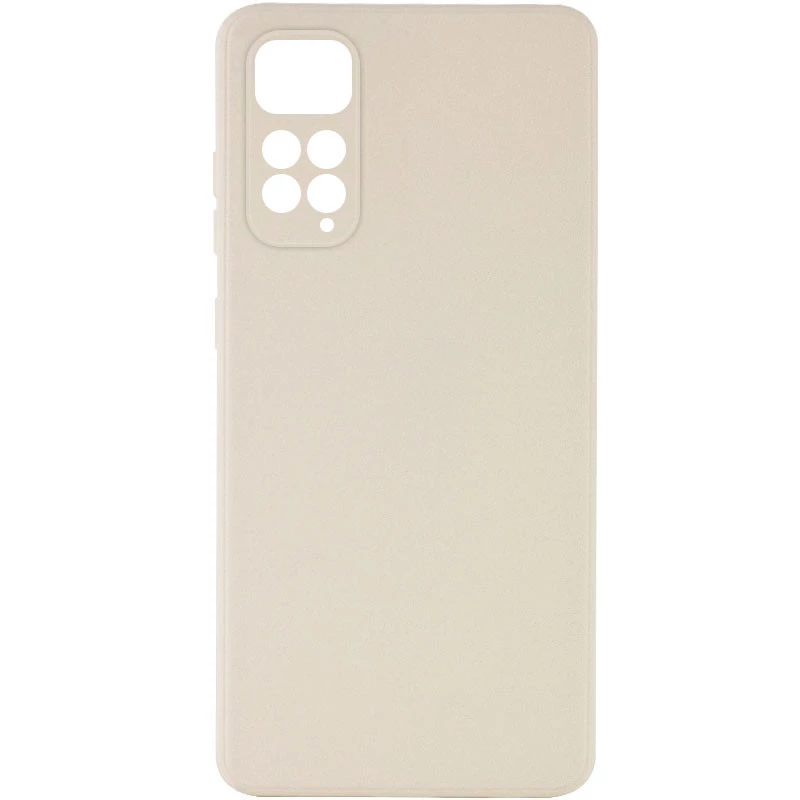 Кольоровий силіконовий чохол із захистом камери на Xiaomi Redmi Note 11 Pro 4G/5G – Бежевий / Antigue White. Фото 1 з 3