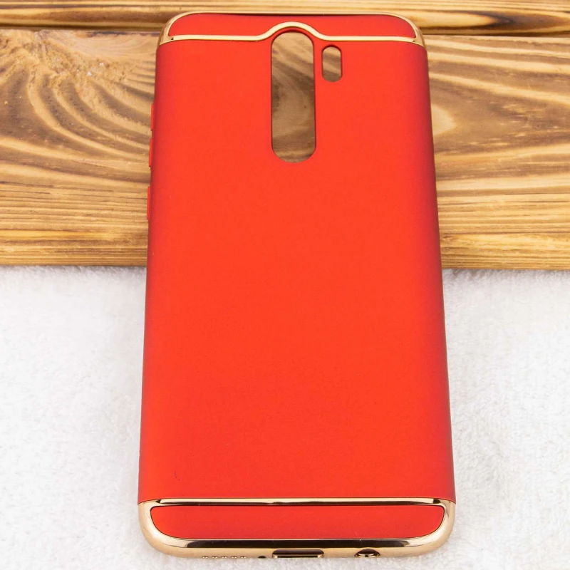 Пластикова накладка з хромом на Xiaomi Redmi Note 8 Pro – Червоний. Фото 3 з 3