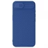 Карбоновая накладка Nillkin Pro со шторкой для камеры для Apple iPhone 17e (6.1") – Blue. Фото 1 из 6