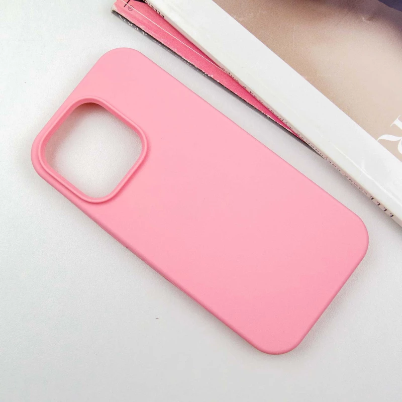 Чохол з закритим низом Silicone Case на Apple iPhone 15 Pro (6.1") – Рожевий / Light pink. Фото 4 з 5