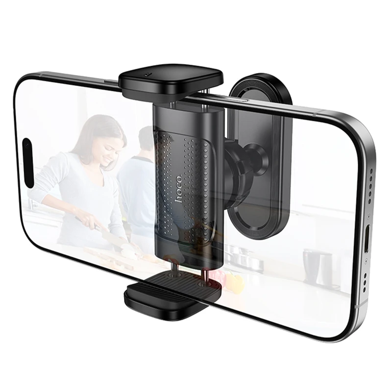 Тримач для телефону Hoco HD12 Supporter on magnet – Black. Фото 5 з 6