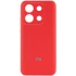 Чехол Silicone Case с закрытым низом и защитой камеры для Xiaomi Redmi Note 13 5G – Красный / Red. Фото 1 из 3