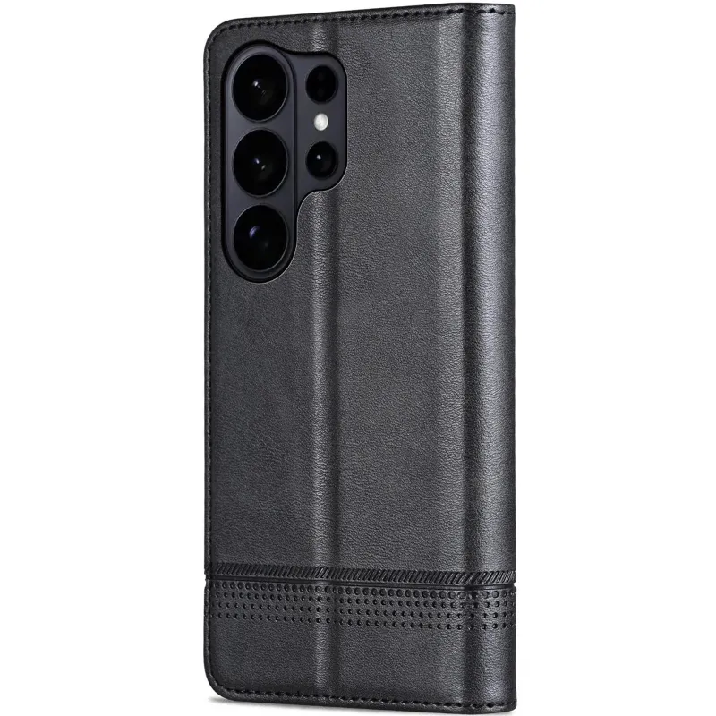 Шкіряний чохол-книжка AZNS Classic series для Samsung Galaxy S26 Ultra – Black. Фото 2 з 4