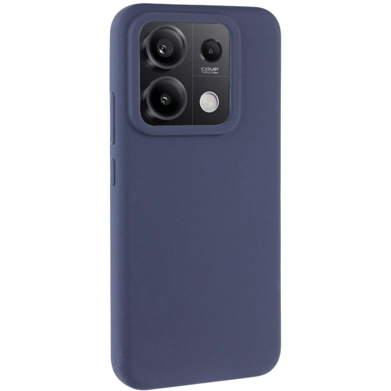 Чохол Silicone Case Lakshmi Premium на Xiaomi Redmi Note 13 5G – Темно-синій / Midnight blue. Фото 2 з 11