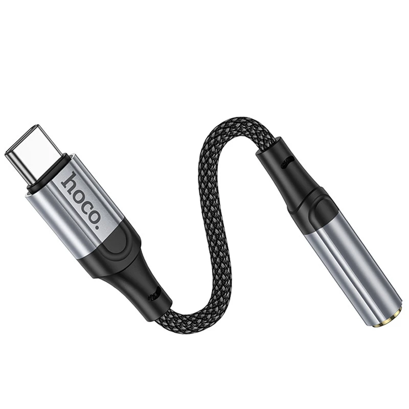 Перехідник Hoco LS36 Fresh Type-C to 3,5 AUX – Black. Фото 6 з 7