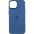 Чехол Silicone Case с металлическими кнопками для Apple iPhone 14 (6.1") – Синий / Blue Jay. Фото 3 из 9