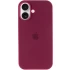 Чехол Silicone Case с закрытым низом для Apple iPhone 16 Pro – Бордовый / Maroon. Фото 5 из 15