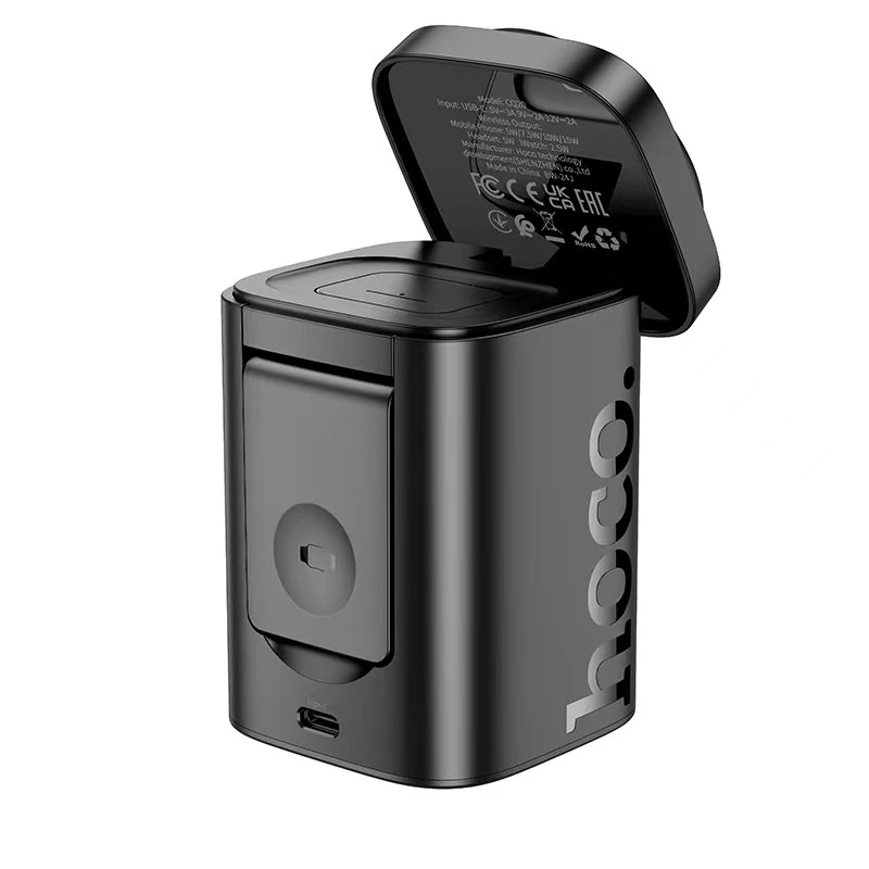 БЗП Hoco CQ20 Clever 3in1 15W – Black. Фото 4 з 6