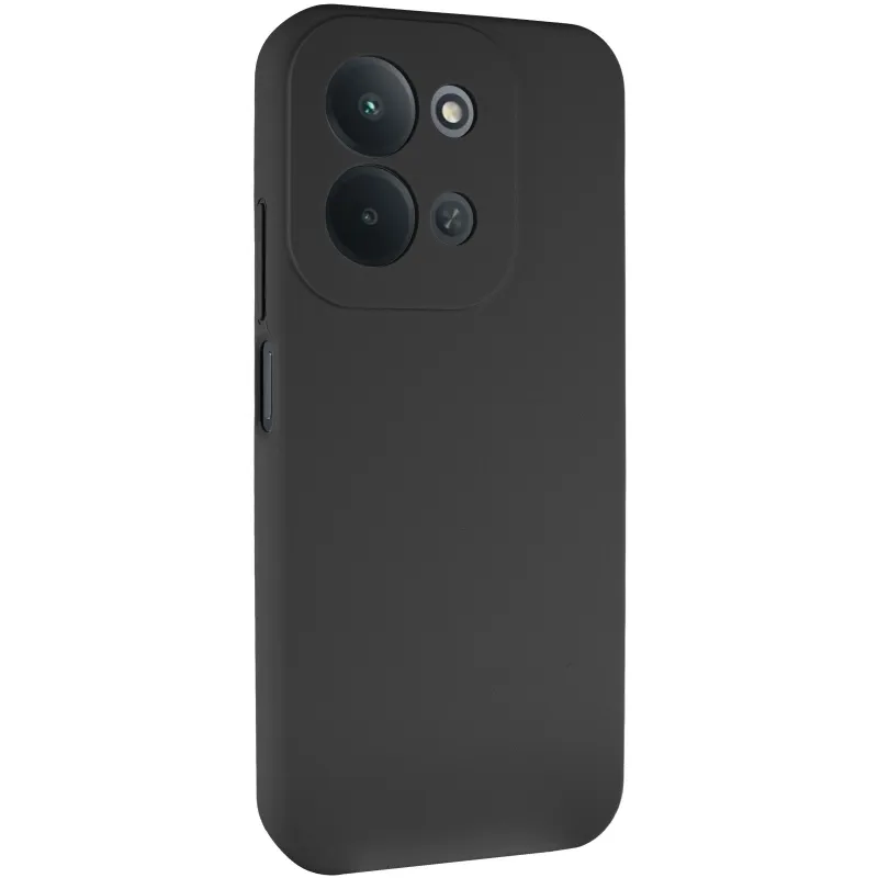 Чехол Silicone Case Lakshmi Premium з закритою камерою на Xiaomi Redmi 15C (EU) – Черный / Black. Фото 1 из 8