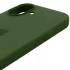 Чехол Silicone Case с закрытым низом для Apple iPhone 17 (6.3") – Зеленый / Dark Olive. Фото 5 из 6