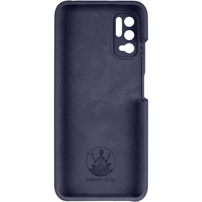 Чехол Silicone Case Lakshmi Premium з закритою камерою на Xiaomi Redmi Note 10 5G – Темно-синий / Midnight blue. Фото 4 из 6