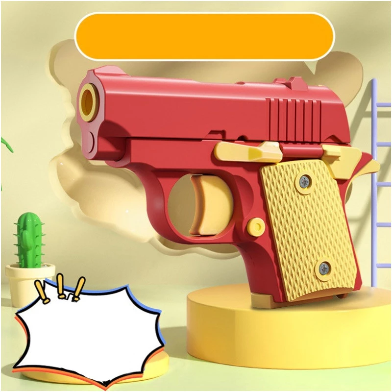 Детский игрушечный пистолет-антистресс – Red / Yellow. Фото 3 из 3