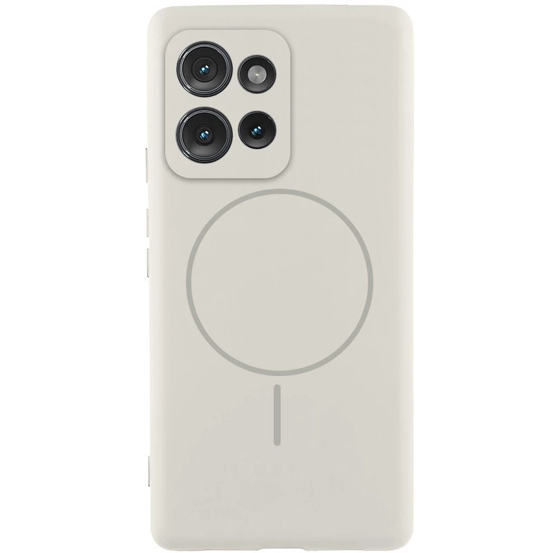 Силиконовый чехол Lakshmi MagFit с защитой камеры для Motorola Edge 50 – Белый / White. Фото 1 Силиконовый чехол Lakshmi MagFit с защитой камеры для Motorola Edge 50 – Белый / White. Фото 1 из 8