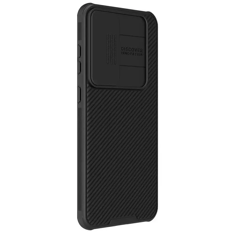 Пластикова накладка Nillkin Pro зі шторкою для камери та магнітом на Samsung Galaxy S24+ – Black. Фото 2 з 8