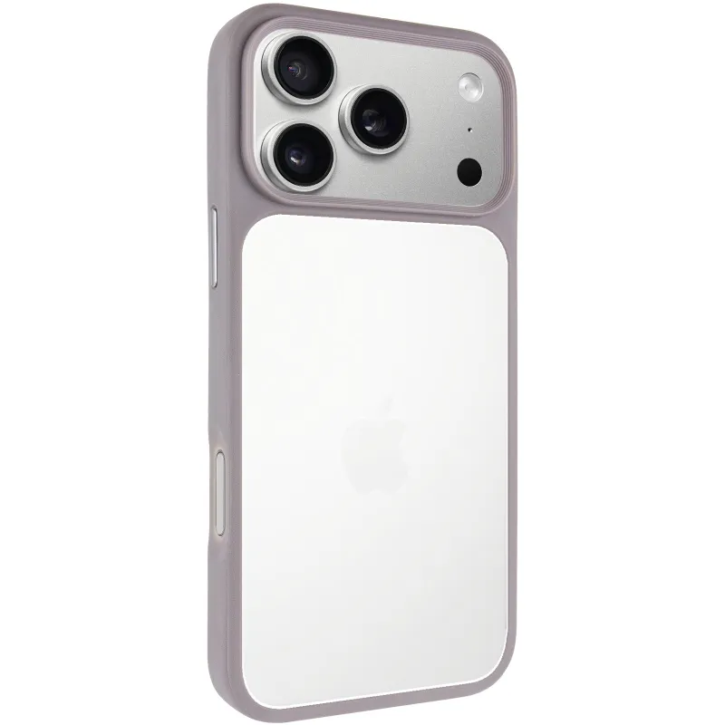 TPU+PC з металевими кнопками на Apple iPhone 18 Pro Max – Сірий / Grey. Фото 1 з 7