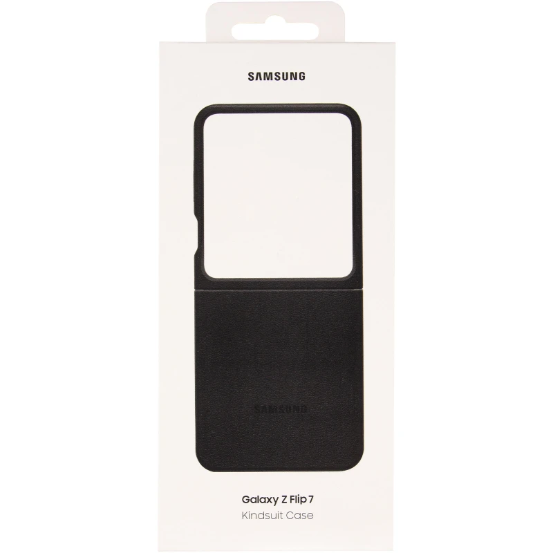 Шкіряний чохол Leather Case Premium на Samsung Galaxy Z Flip7 – Black. Фото 10 з 10