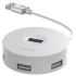 Переходник HUB Baseus Round Box USB to USB 3.0 + 3USB 2.0 – Белый. Фото 6 из 6