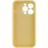Чехол с защитой камеры Silicone Case для Apple iPhone 15 Pro (6.1") – Желтый / Mellow Yellow. Фото 4 из 6