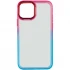 Силіконовий чохол фреш на Apple iPhone 12 Pro Max (6.7") – Бірюзовий / Рожевий. Фото 3 з 5
