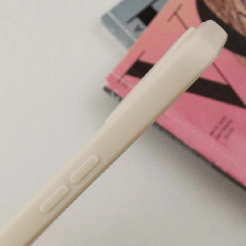 Цветной силиконовый чехол с защитой камеры для Oppo Reno 8T 4G – Бежевый / Antigue White. Фото 8 из 10