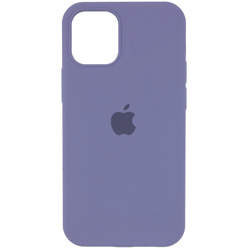 Чехол Silicone Case с закрытым низом для Apple iPhone 14 Pro Max (6.7") – Серый / Lavender Gray. Фото 1 из 3