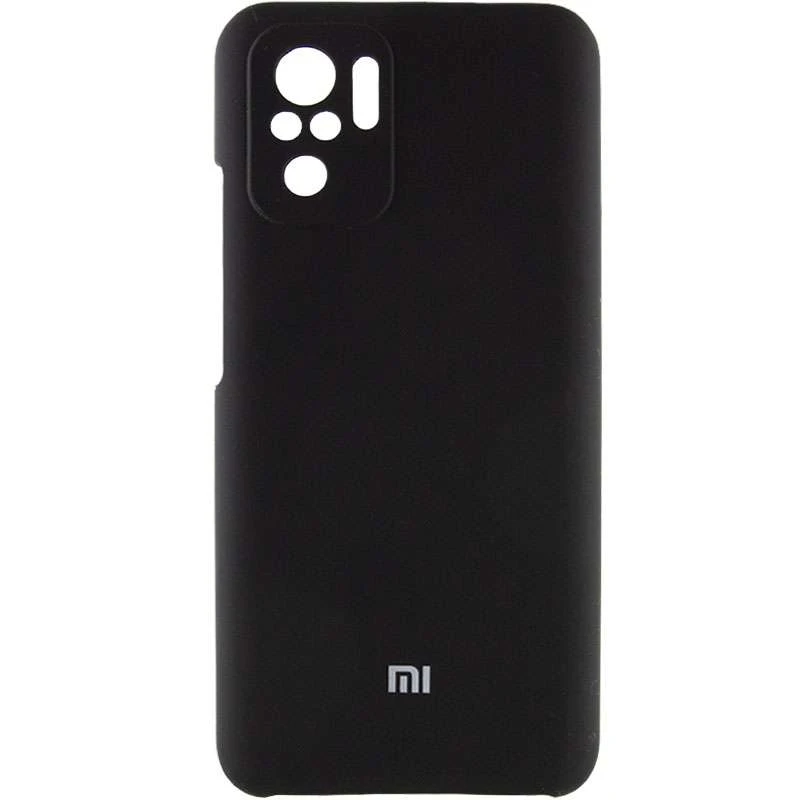 

Чохол Silicone Case Premium з закритим низом та захистом камери на Xiaomi Redmi Note 10 / Note 10s (Чорний / Black)