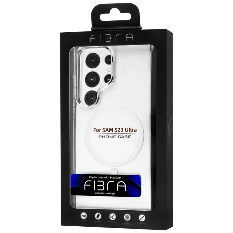 Чохол fibre diamond with MagSafe для Samsung Galaxy S23 Ultra – Clear. Фото 7 з 8