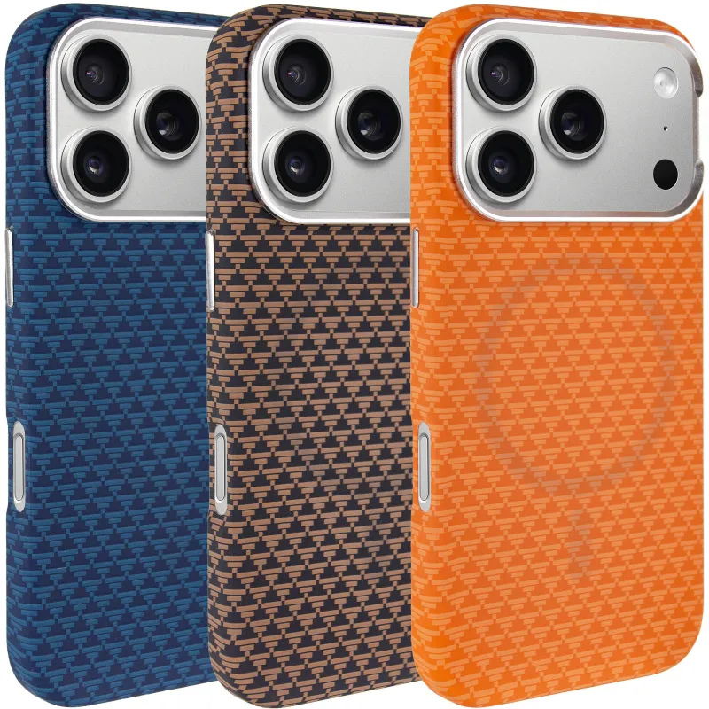 Чехол TPU+PC KVZV Triangular Pattern with Magnetic Fit для Apple iPhone 17 Pro (6.3") фото 1 из 2