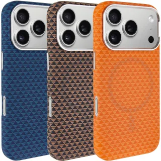 Чехол TPU+PC KVZV Triangular Pattern with Magnetic Fit для Apple iPhone 17 Pro (6.3") фото 1 из 2