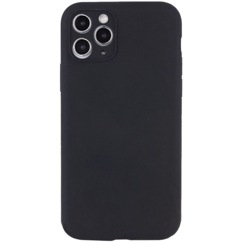 Чохол Silk Full Camera Protective (AA) NO LOGO для Apple iPhone 12 Pro Max (6.7") – Чорний / Black. Фото 1 з 2