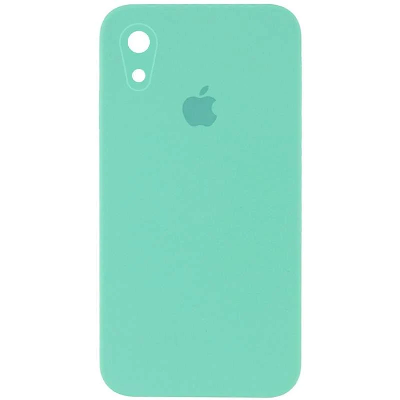 

Чехол Silicone Case Square с защитой камеры для Apple iPhone XR (6.1") (Бирюзовый / Turquoise), Бірюзовий / turquoise