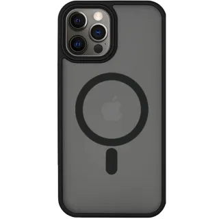TPU+PC чехол Metal Buttons with Magnetic Fit для Apple iPhone 14 Pro Max (6.7") — Черный / Black