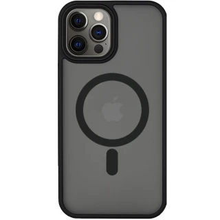 TPU+PC с металлическими кнопками и MagSafe для Apple iPhone 14 (6.1") — Черный / Black