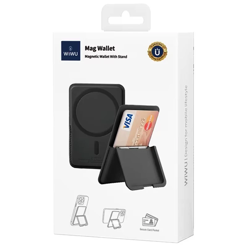 Картхолдер WIWU Mag Wallet MW-001 – Black. Фото 5 з 5