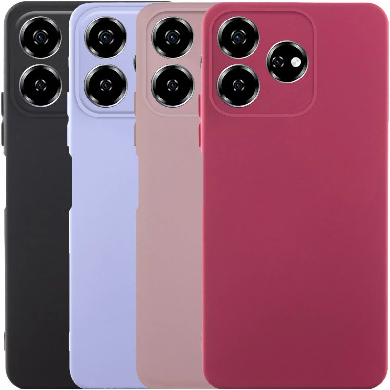 Кольоровий силіконовий чохол GETMAN із закритою камерою для ZTE Nubia V60 фото 1 з 1