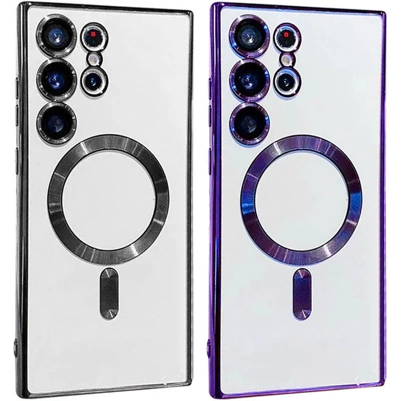 Хромовий TPU чохол з MagSafe на Samsung Galaxy S23 Ultra фото 4 з 4