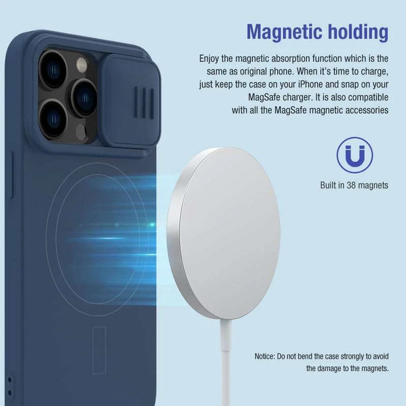 Силіконова накладка Nillkin Camshield Silky на Apple iPhone 14 Pro Max (6.7") фото 2 з 2