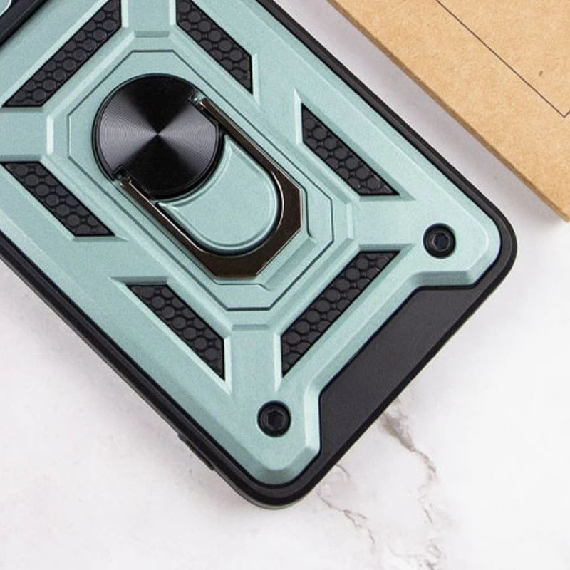 Протиударний чохол Serge Ring з захистом камери на Xiaomi Redmi 15C (EU) – Зелений. Фото 5 з 5
