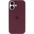 Чехол Silicone Case с закрытым низом для Apple iPhone 17 (6.3") – Бордовый / Plum. Фото 3 из 6
