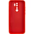 Цветной силиконовый чехол GETMAN с закрытой камерой на Xiaomi Redmi Note 8 Pro – Красный / Red. Фото 3 из 7