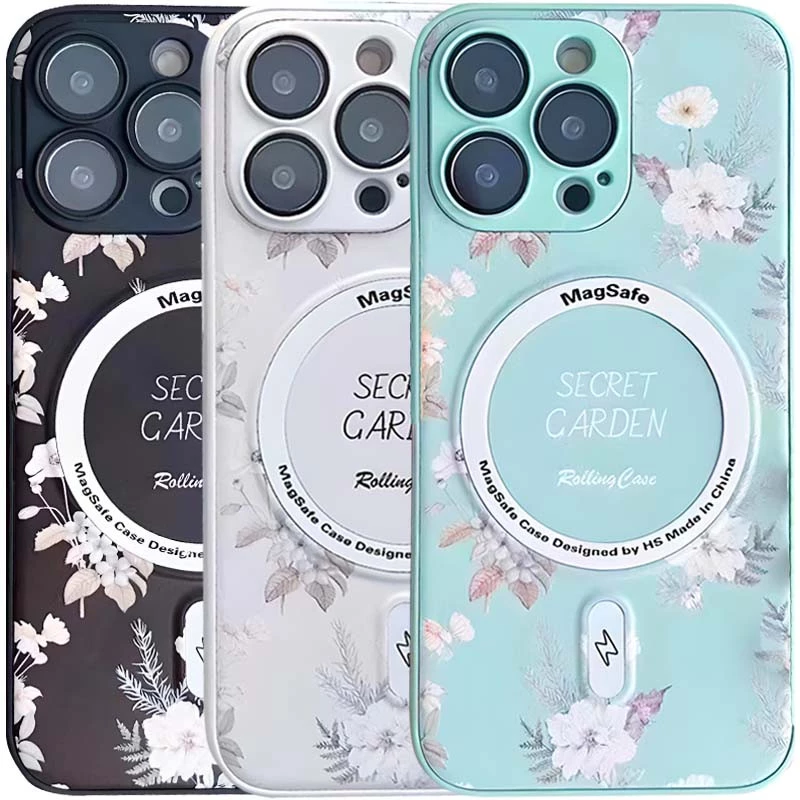 TPU+PC чехол Secret Garden с MagSafe для Apple iPhone 15 Pro Max (6.7") фото 1 из 3